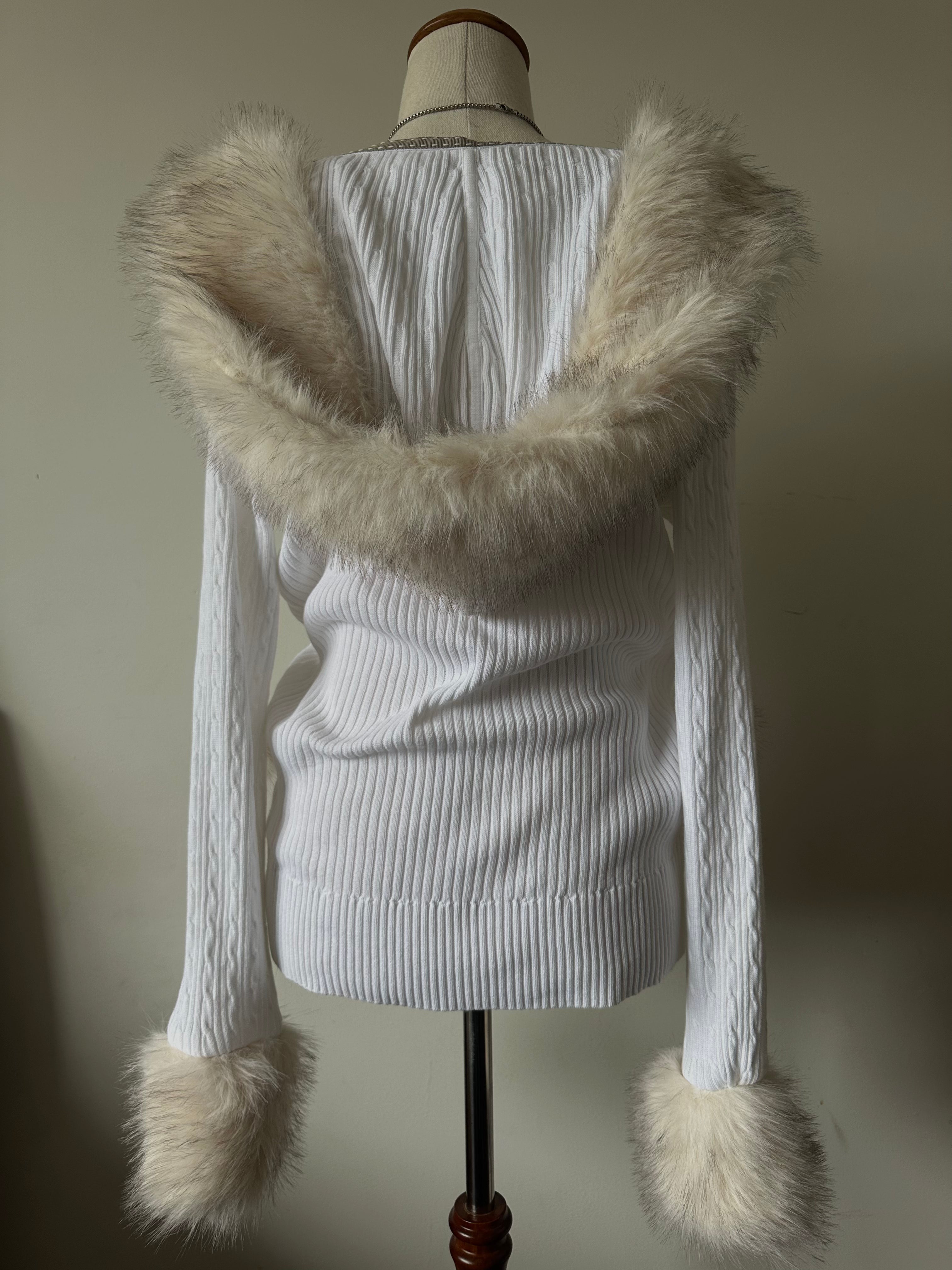 Fur Hooded Sweater