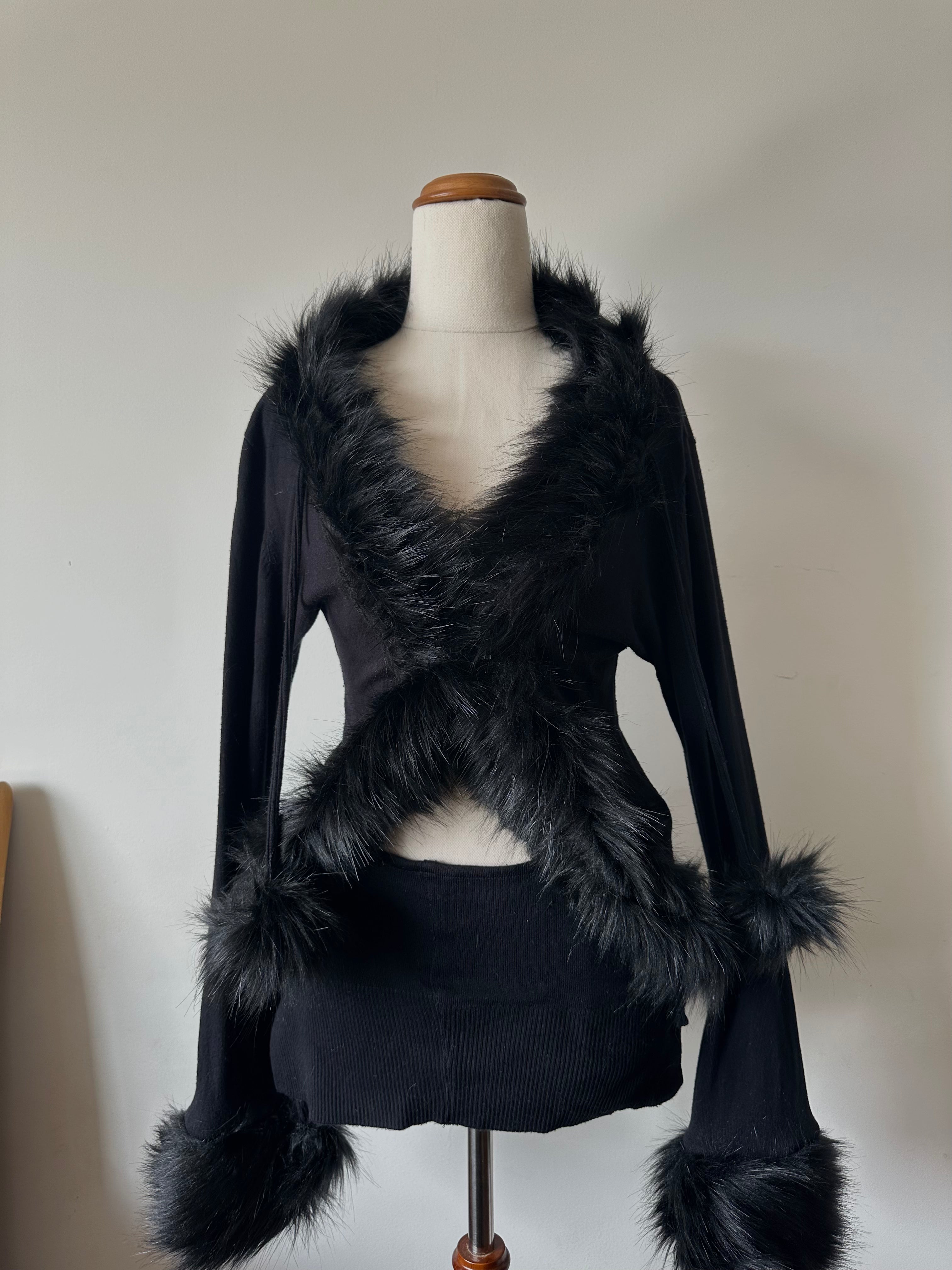 Black Cardigan Two-Piece